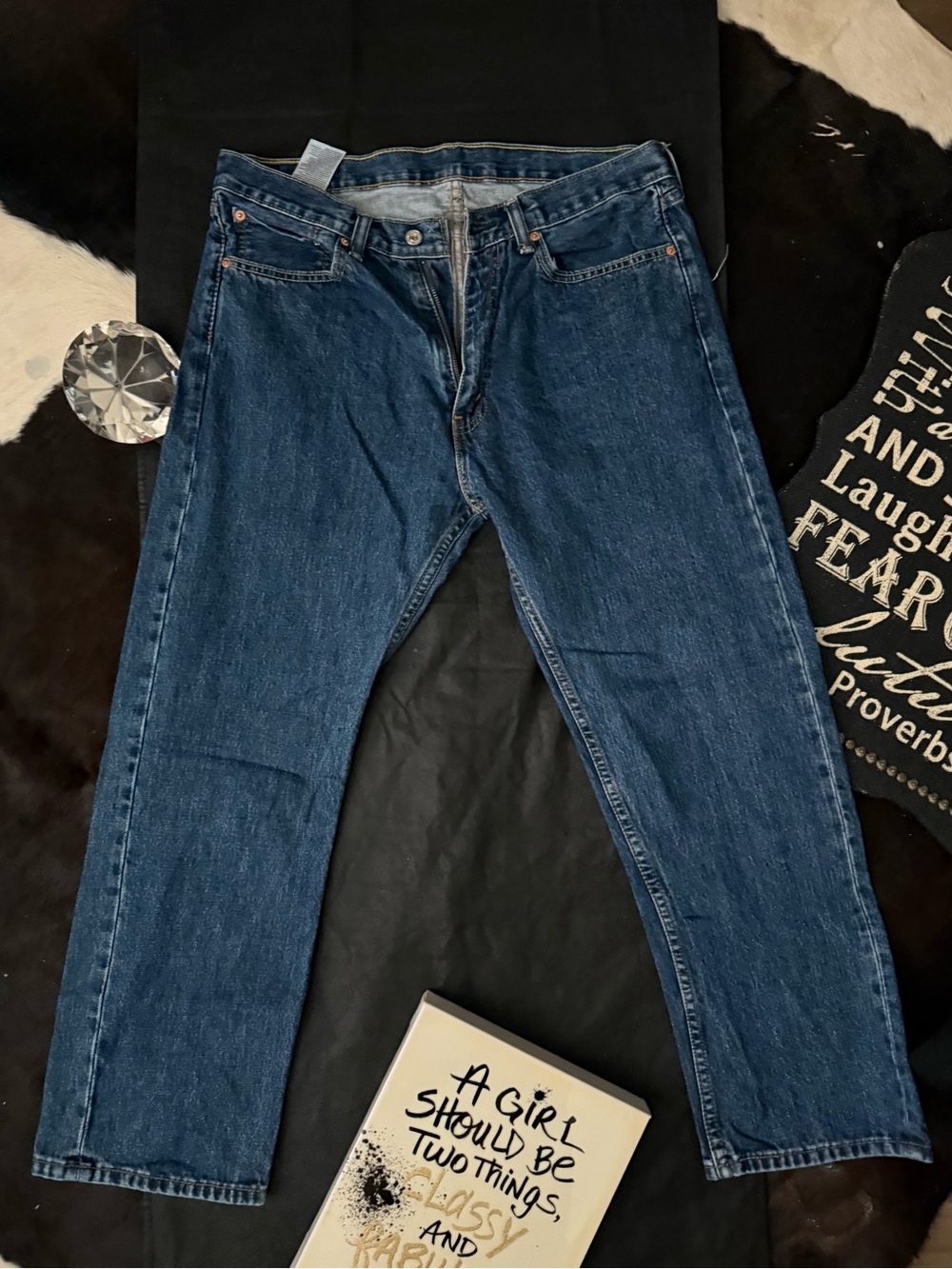 Levi's Men's Dark Blue Straight Jeans